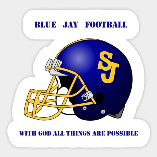 Delphos St. John's Football - With God Sticker